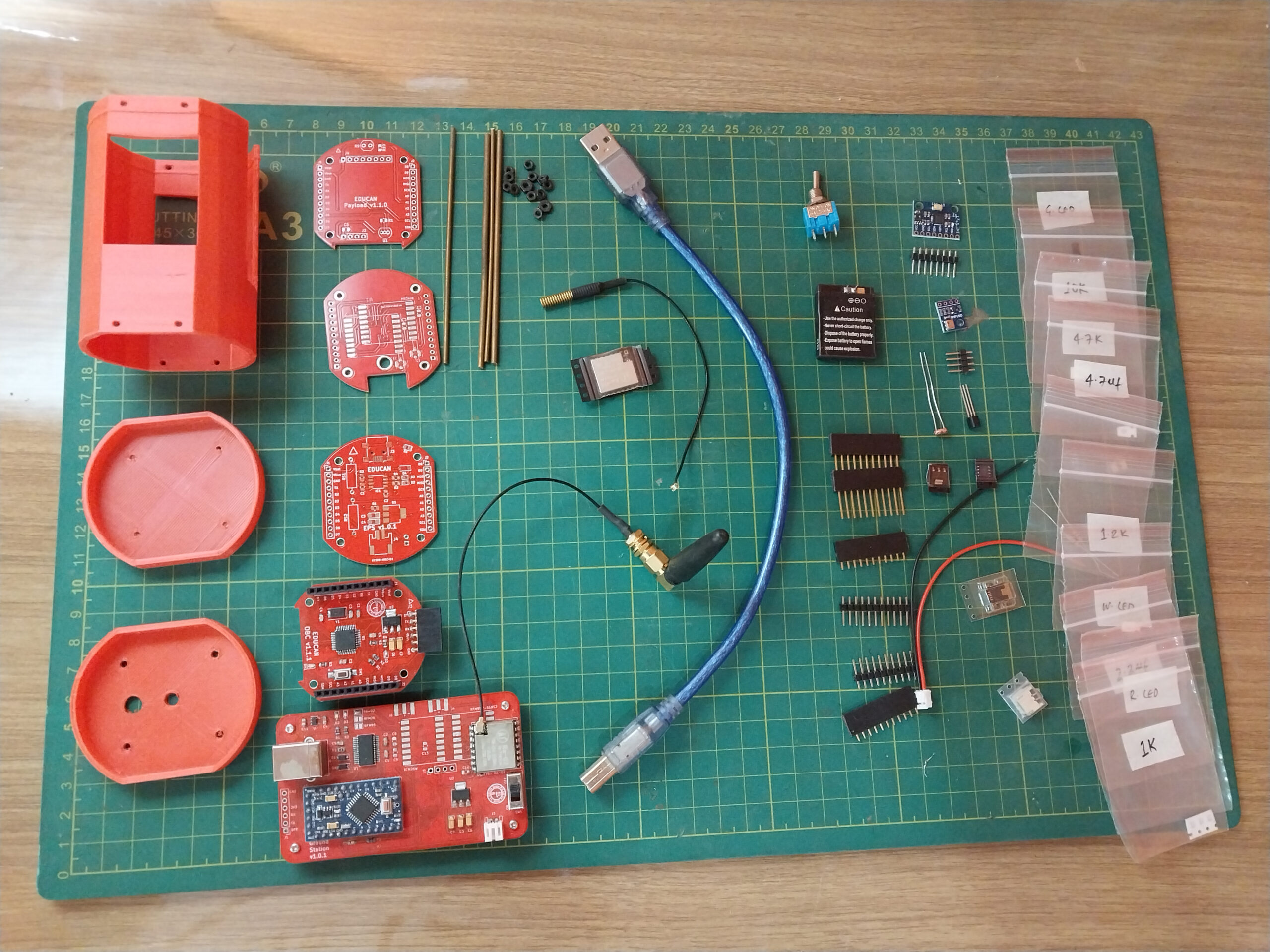 Satellite Assembly, integration, and testing Course using the educational satellite (EDUCAN CanSat) from Orion Space